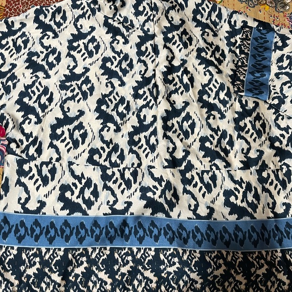 New Glam casual fun top in beautiful jewel tone blues.  Bohemian Glamour Chic - Picture 5 of 8